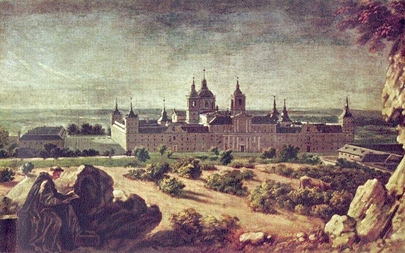 Michel-Ange Houasse Blick auf das Kloster Escorial oil painting picture